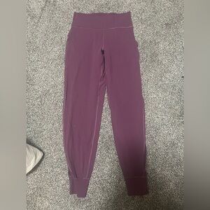 Women's Purple High-Waist joggers